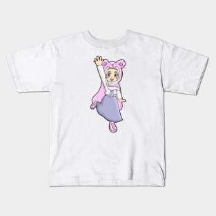 CHIBI ANIME CUTE HIJAB GIRL SCHOOL UNIFORM Kids T-Shirt